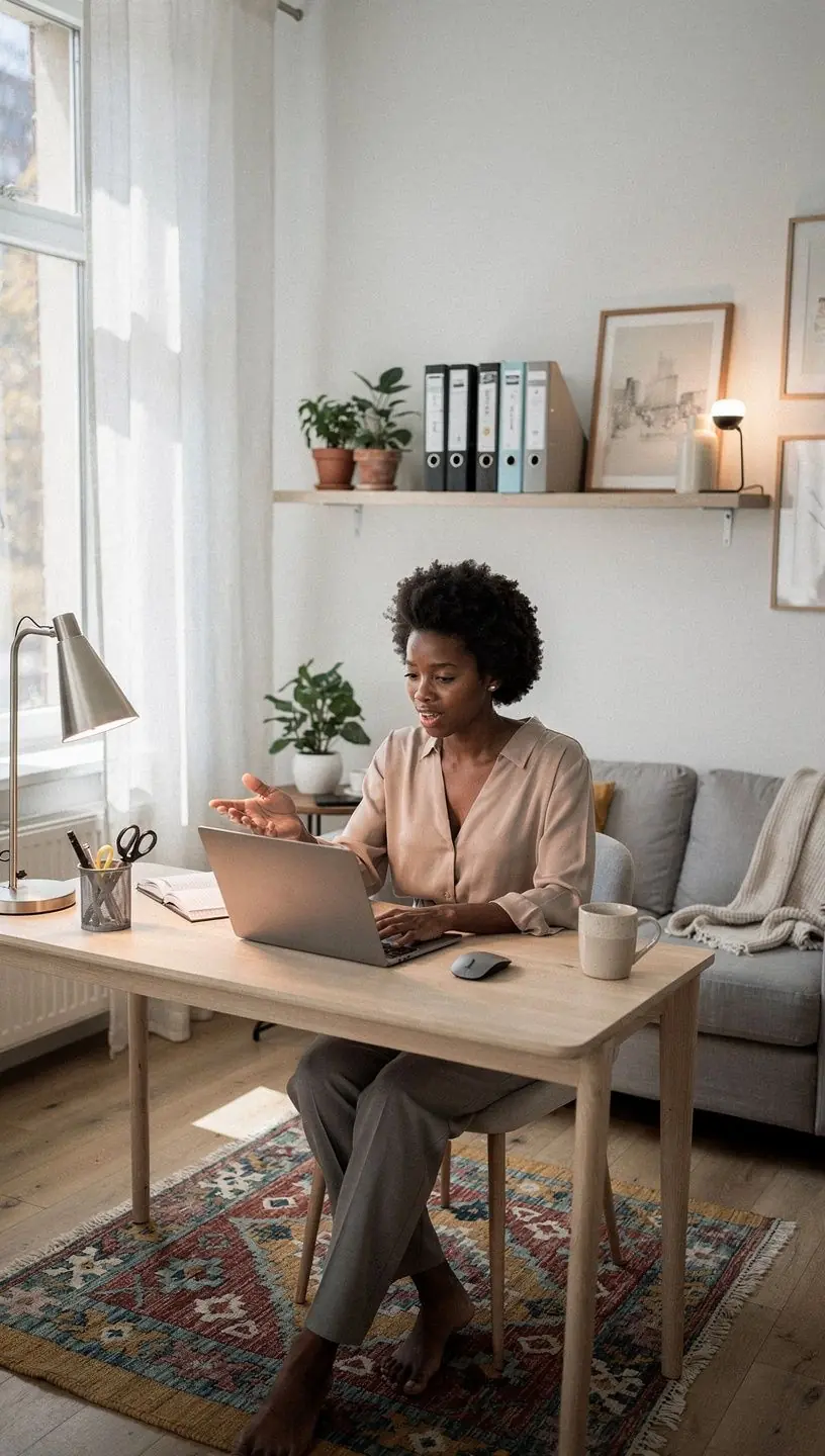 Современный интерьер маленькой квартиры с эффективным использованием пространства.